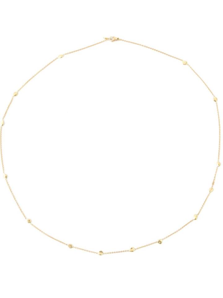 Natasha Collis 18kt Yellow Gold Fine Nugget Necklace