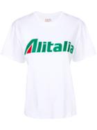 Alberta Ferretti Alitalia Patch T-shirt - White