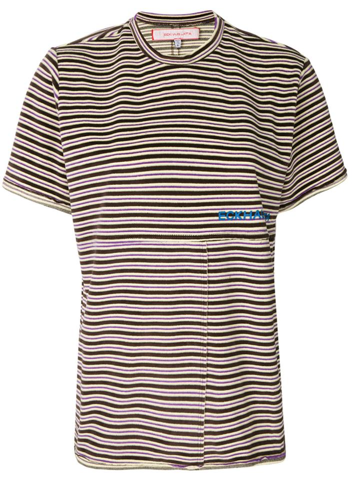 Eckhaus Latta Thin Striped T-shirt - Multicolour