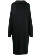 Jil Sander Hooded Oversized Dress - Black