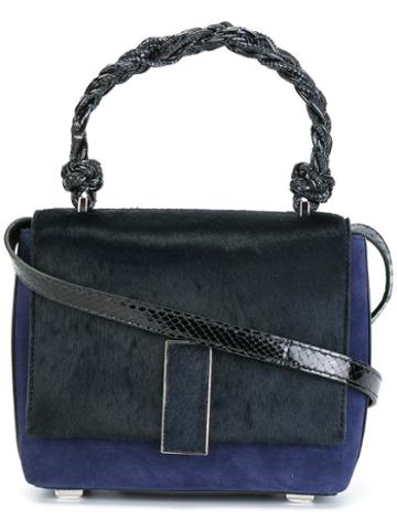 Marcel Seraphine Braided Top Handle Shoulder Bag, Women's, Black