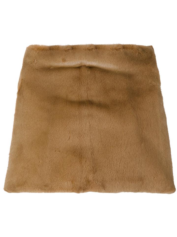 Max Mara Mink Fur Scarf - Brown