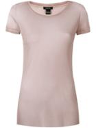 Avant Toi Round-neck Tulle T-shirt - Neutrals
