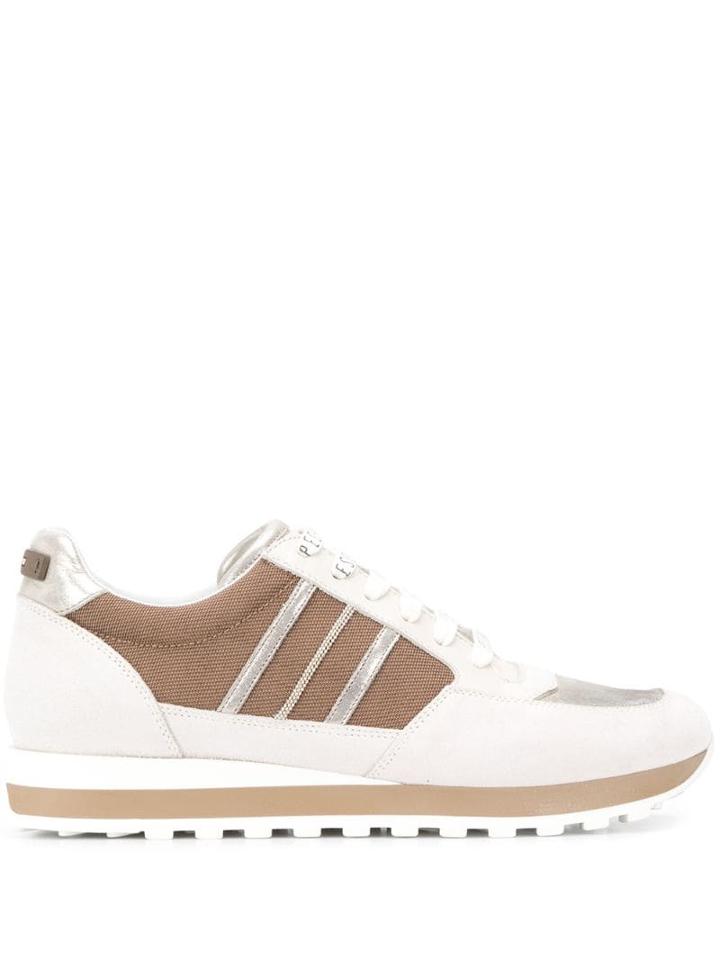 Peserico Stripe Low-top Sneaker - White