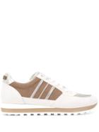 Peserico Stripe Low-top Sneaker - White