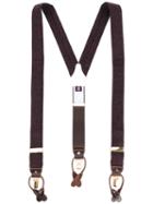 Albert Thurston - Classic Braces - Men - Leather/wool/metal - One Size, Brown, Leather/wool/metal