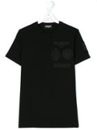 Dsquared2 Kids - Badges T-shirt - Kids - Cotton - 16 Yrs, Black