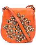 Campomaggi Embellished Saddle Crossbody Bag, Women's, Yellow/orange, Leather