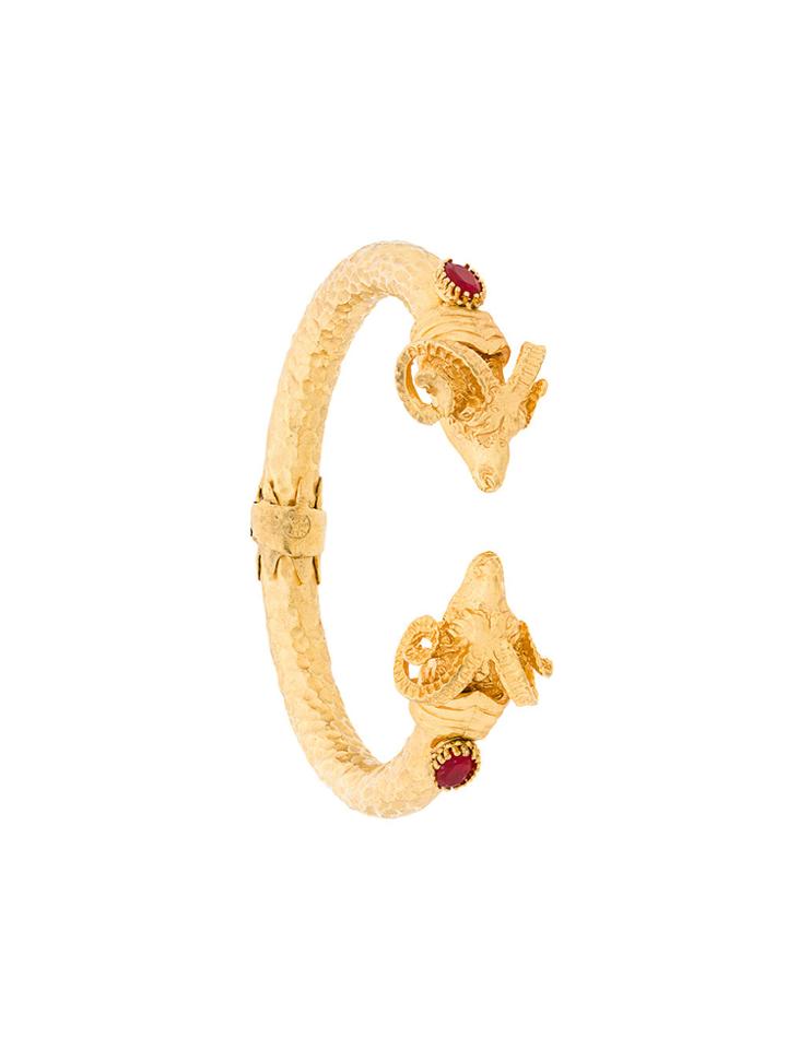 Elena Makri Adjustable Sheep Cuff Bracelet - Metallic