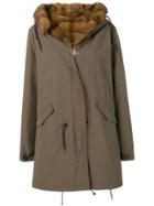 Liska Parka With Fur Lining - Green