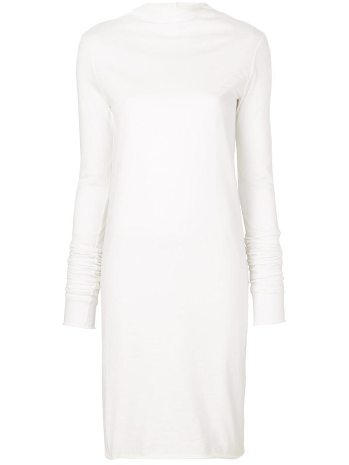 Rick Owens Lilies Elongated Sleeves Knitted Dress - White