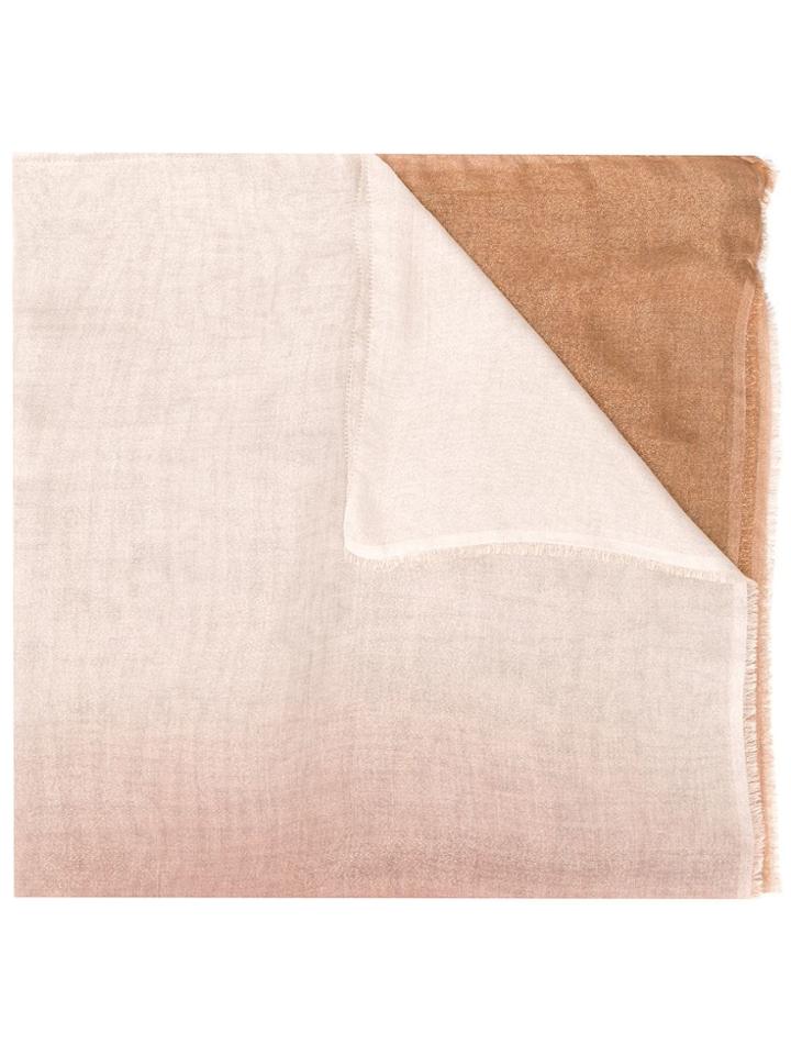 Faliero Sarti Gradient Effect Scarf - Brown