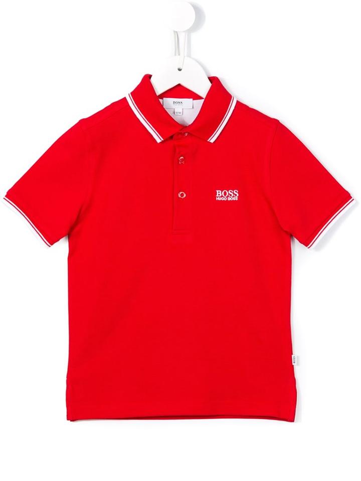 Boss Kids Logo Polo Shirt, Boy's, Size: 12 Yrs, Red