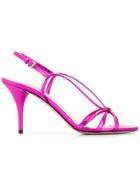 Prada Strappy Slingback Sandals - Pink
