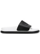 Mm6 Maison Margiela Logo Slides - Black