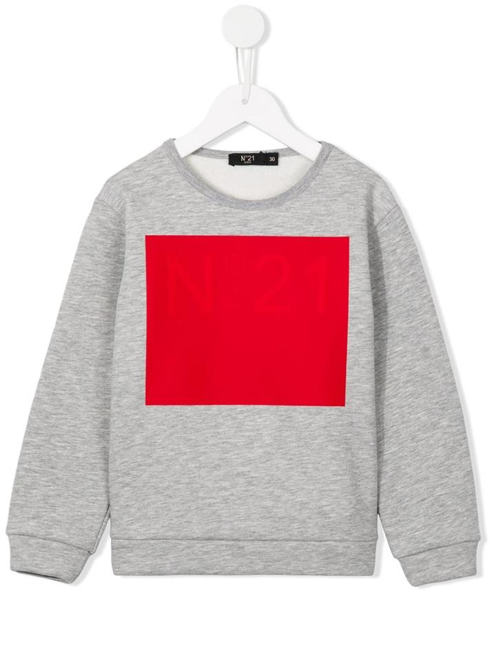 No21 Kids Square Print Sweatshirt