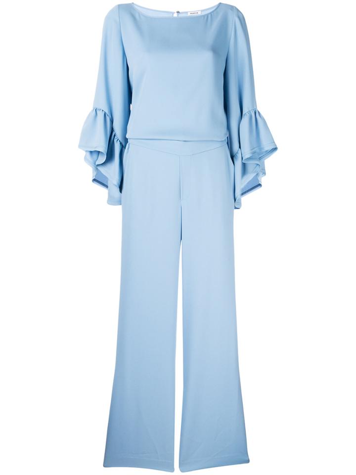 P.a.r.o.s.h. Ruffled Sleeve Jumpsuit - Blue