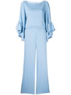 P.a.r.o.s.h. Ruffled Sleeve Jumpsuit - Blue