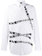 Les Hommes Logo Tape Shirt - White