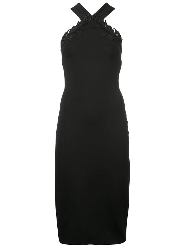 David Koma Halterneck Tube Dress - Black