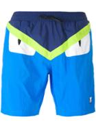 Fendi - Bag Bugs Swim Shorts - Men - Polyamide - 54, Blue, Polyamide