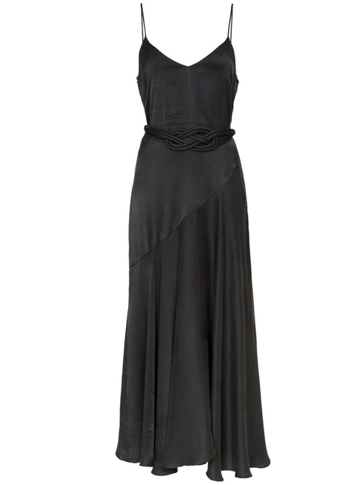 Mara Hoffman Nina Belted Flared Maxi Dress - Black
