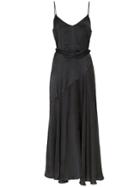 Mara Hoffman Nina Belted Flared Maxi Dress - Black