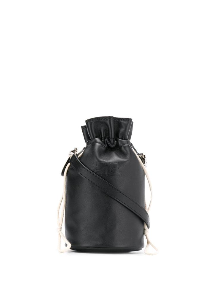 Courrèges Iconique Bucket Bag - Black