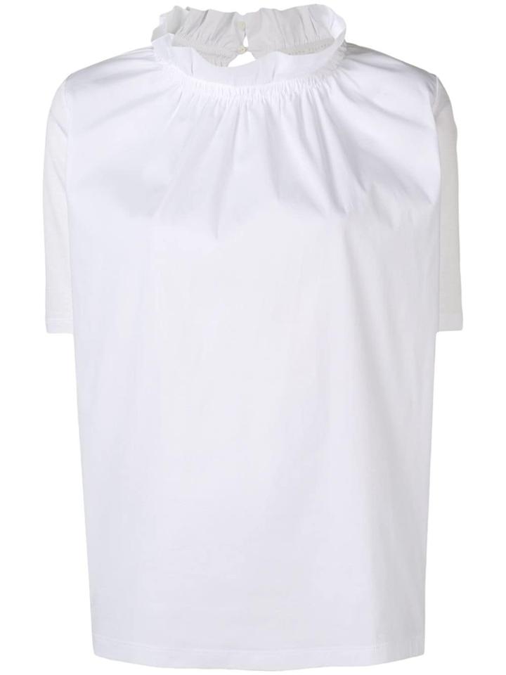 Fabiana Filippi Ruffled Neck Blouse - White