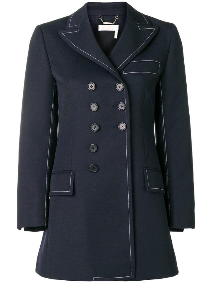 Chloé Long Blazer - Blue