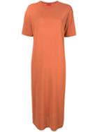 Des Prés Long Length T-shirt Dress - Orange