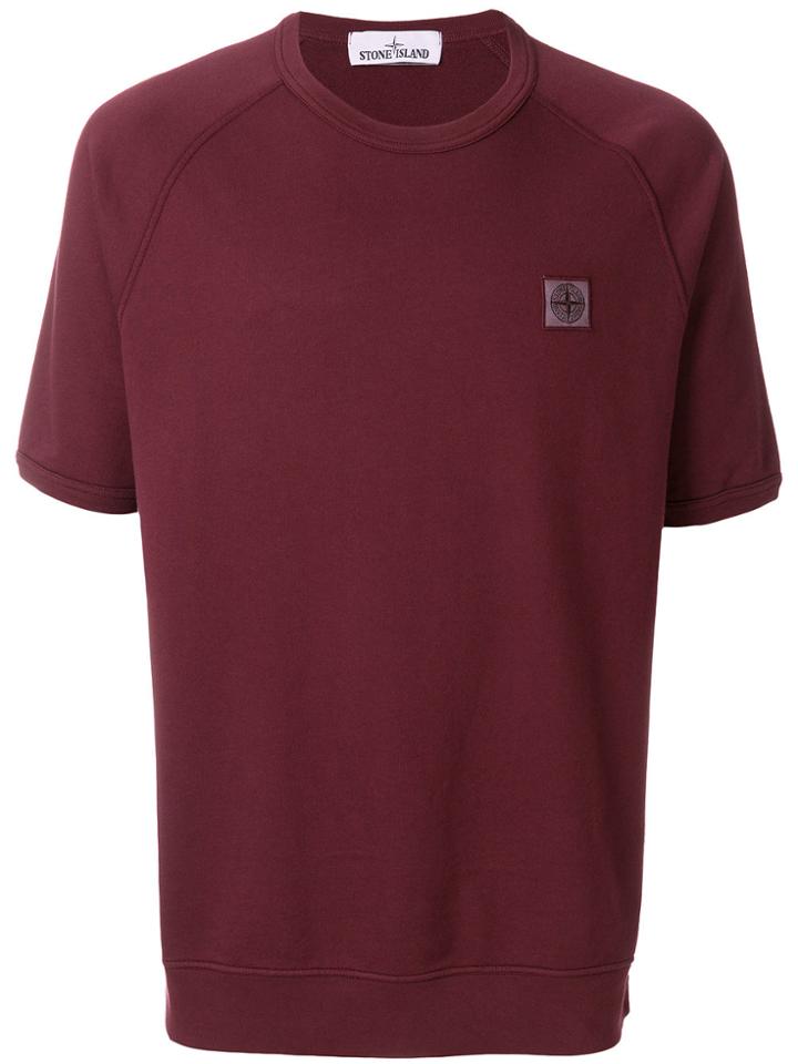 Stone Island Logo Patch T-shirt - Red