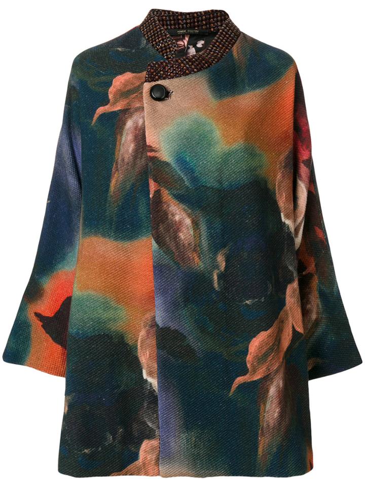 Ermanno Gallamini Faded Print Coat - Multicolour