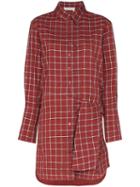 Chloé Checked Shirt Dress - Brown