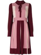 Valentino - Colour Block Dress - Women - Acetate/viscose - 44, Pink/purple, Acetate/viscose
