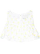 Writtenafterwards Floral-embroidered Cropped Top - White