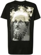 Neil Barrett Print Front T-shirt, Men's, Size: Xs, Black, Cotton