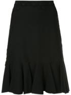 Giambattista Valli Lace Trim Skirt - Black