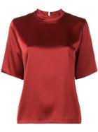 Nanushka Satin T-shirt - Red