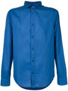 Armani Jeans - Classic Shirt - Men - Cotton - M, Blue, Cotton