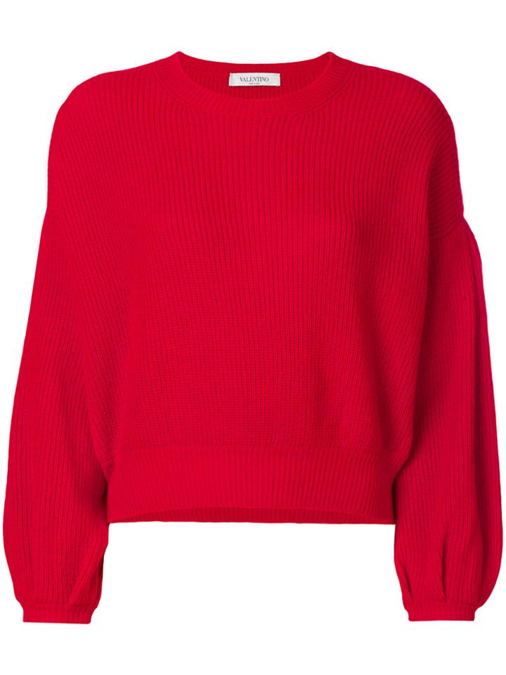 Valentino Crew Neck Jumper - Red