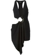 Anthony Vaccarello Deep Plunge Hoop Playsuit