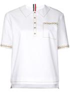 Thom Browne Trompe L'oiel Chain Oversized Tee - White