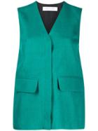 Victoria Victoria Beckham Waistcoat Top - Green
