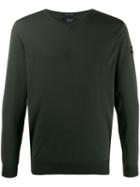 Paul & Shark V-neck Knit Sweater - Green