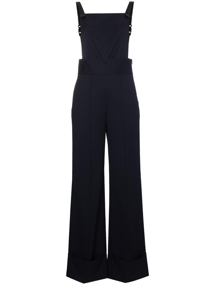 Shushu/tong Wool Jumpsuit With Detachable Trousers - Blue