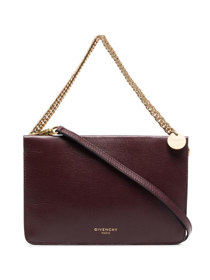 Givenchy Burgundy Cross3 Leather Cross-body Bag - Pink & Purple
