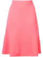Oscar De La Renta Flare Hem Skirt - Pink & Purple