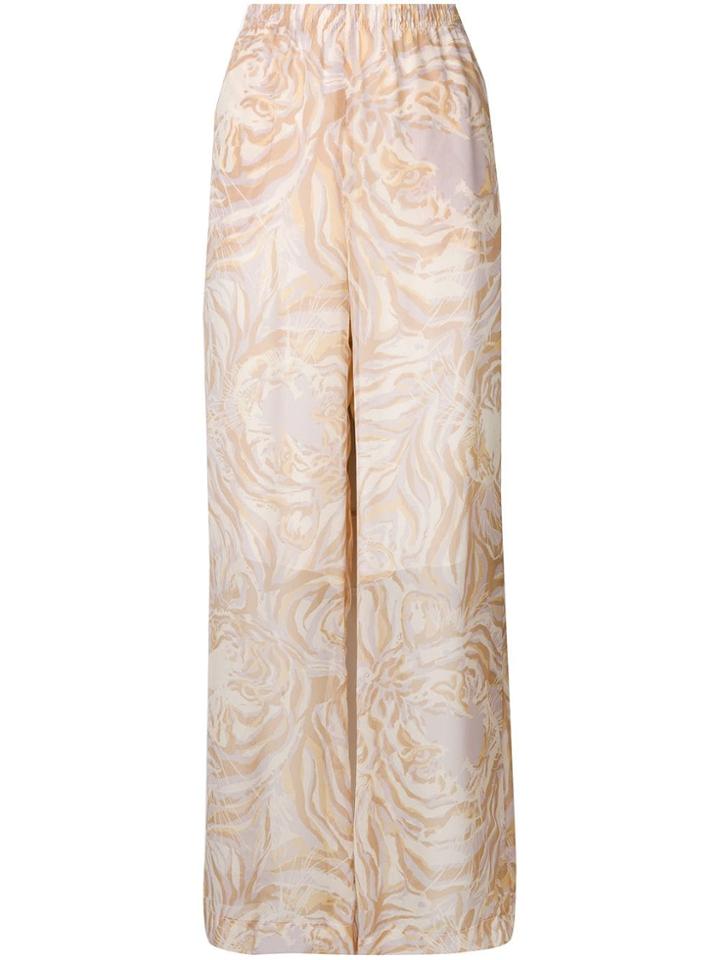 See By Chloé Printed Palazzo Pants - Neutrals