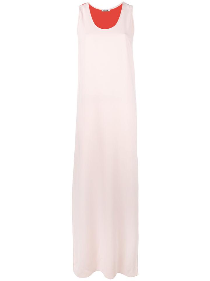 P.a.r.o.s.h. - Contrast Long Dress - Women - Polyester - M, Women's, Pink/purple, Polyester
